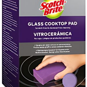 Scotch-Brite Éponge pour vitrocéramique, pack de 3, lilas