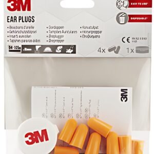 3M bouchons anti-bruit jetables 1100C, dans un sachet,orange