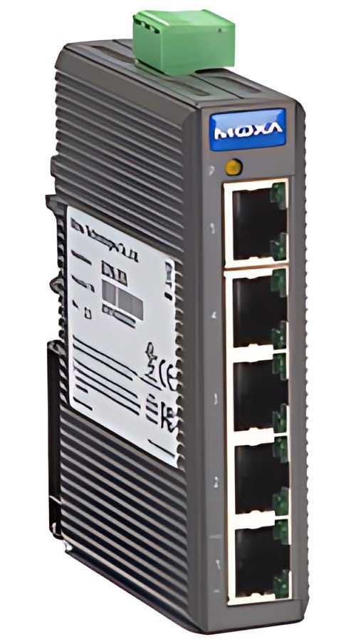 MOXA Unmanaged Industrial Ethernet Switch, 5 ports, EDS-205