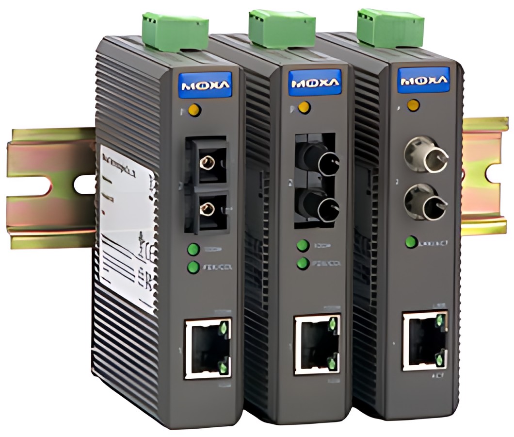 MOXA Convertisseur média Industrial Ethernet, sans alarme