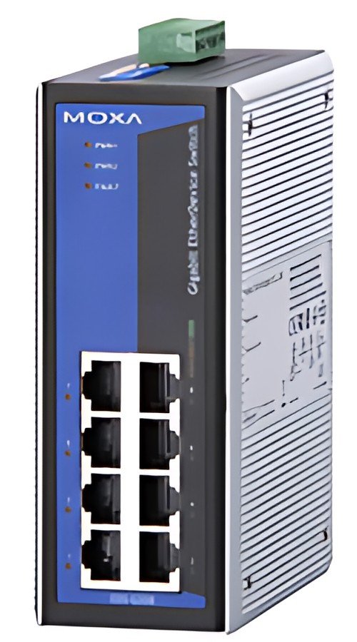 MOXA Unmanaged Industriel Gigabit Ethernet Switch, 8 ports