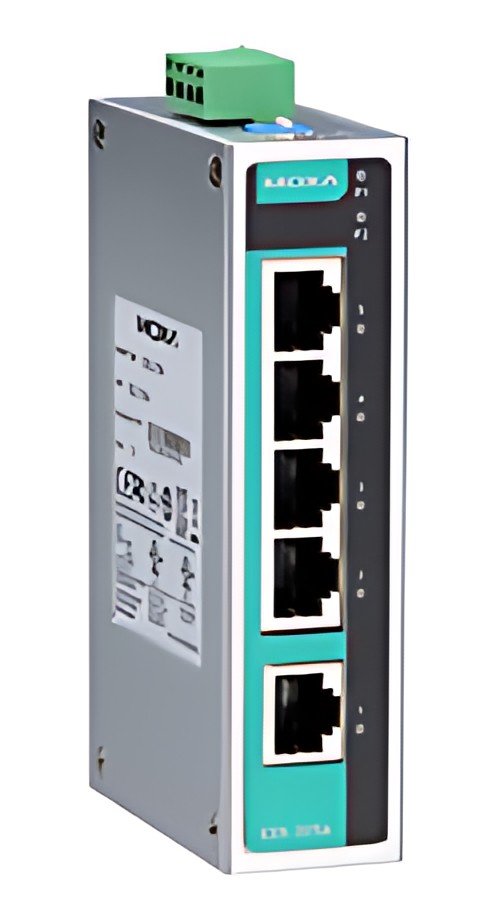 MOXA Unmanaged Industrial Ethernet Switch, 5 ports, EDS-205A