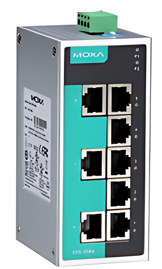 MOXA Unmanaged Industrial Ethernet Switch, 8 ports, EDS-208A