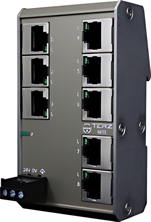 TERZ Unmanaged Industrial Ethernet Switch NITE-RF8-1100