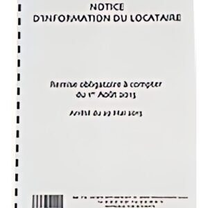 WEBER Notice d'information du locataire