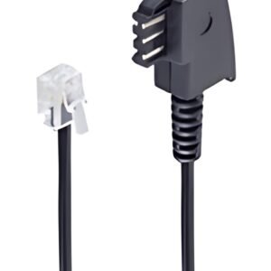 shiverpeaks BASIC-S Telefonkabel, schwarz, 3,0 m