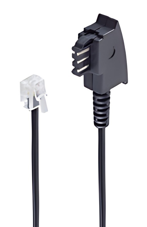 shiverpeaks BASIC-S Telefonkabel, schwarz, 3,0 m