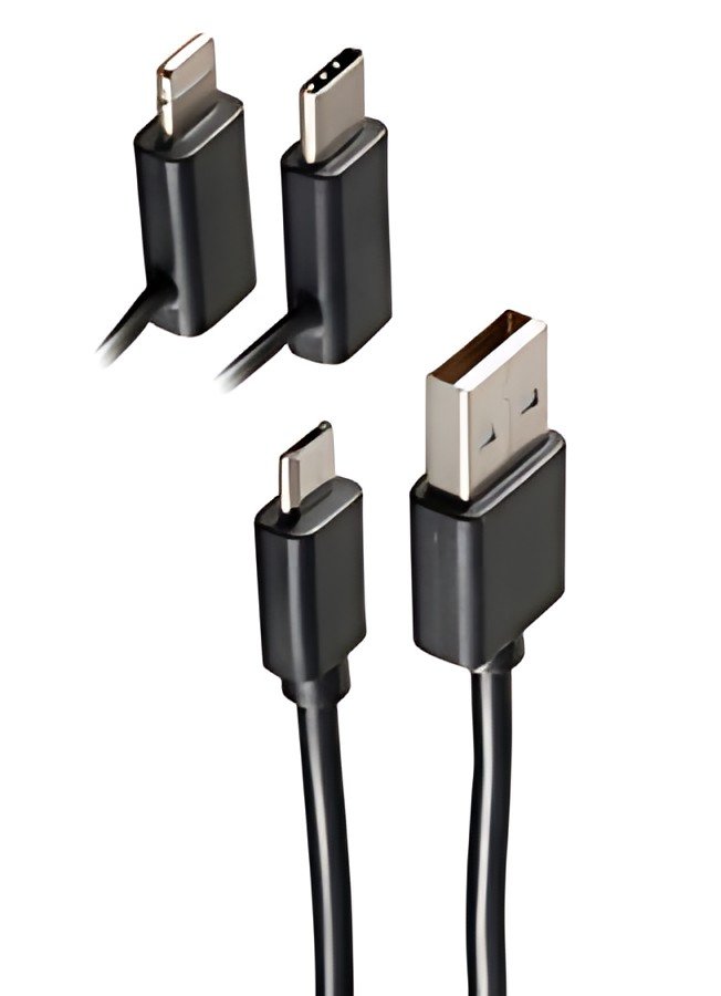 shiverpeaks Câble de données & de charge BASIC-S 3en1, 1,0 m