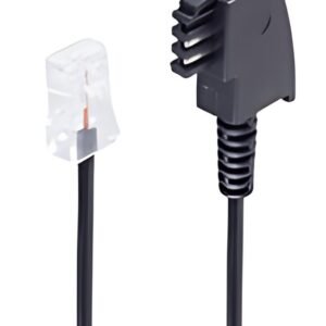 shiverpeaks BASIC-S Telefonkabel, schwarz, 3,0 m