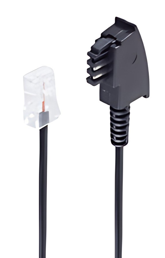 shiverpeaks BASIC-S Telefonkabel, schwarz, 6,0 m