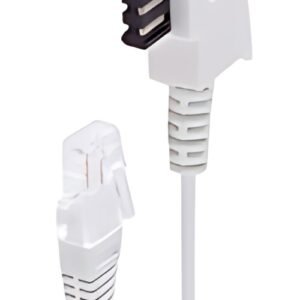 shiverpeaks BASIC-S Telefonkabel, weiß, 0,5 m