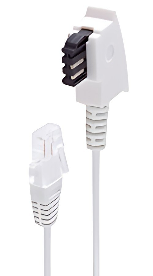 shiverpeaks BASIC-S câble téléphonique, blanc, 0,5 m