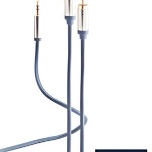 FLEXLINE Cordon audio, 2x fiche RCA - jack 3,5 mm mâle