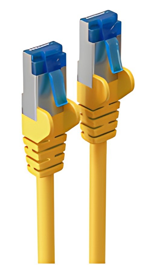 shiverpeaks Câble patch, cat. 6A, S/FTP, 7,5 m, jaune