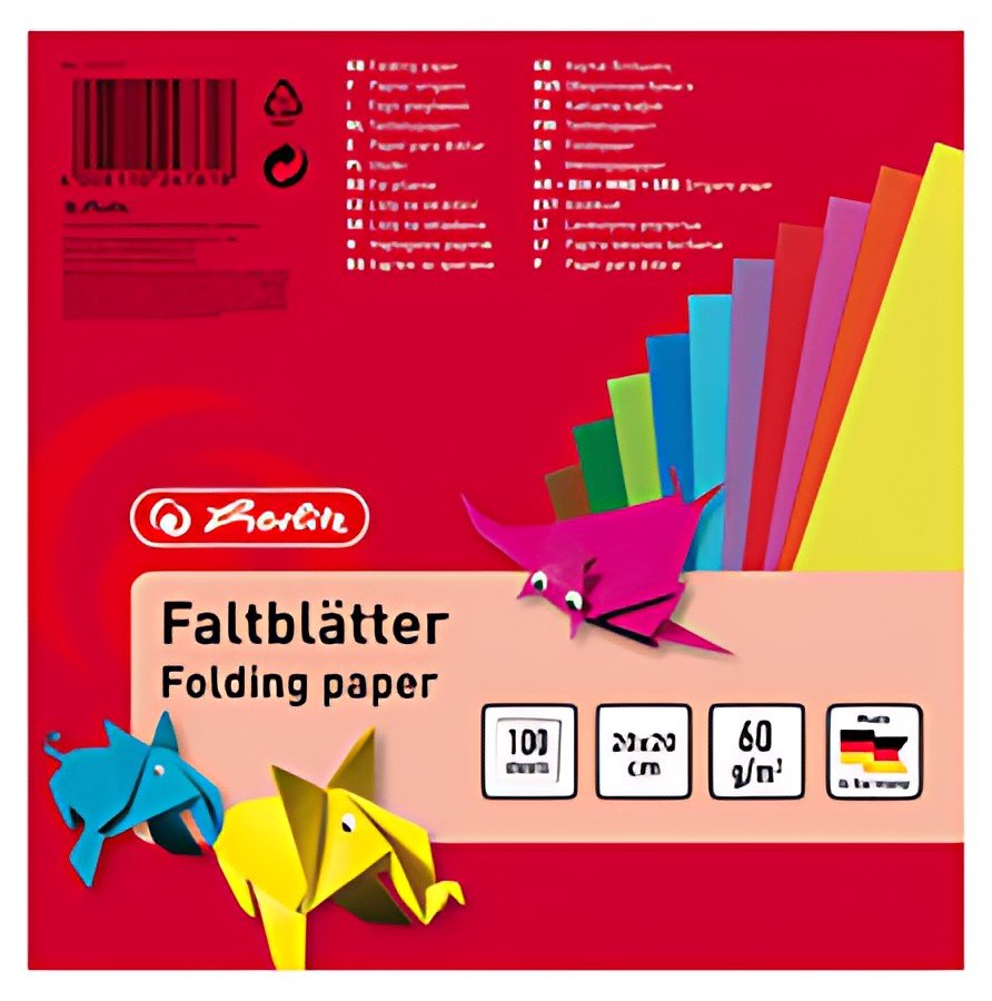 herlitz Papier origami, 200 x 200 mm, assorti