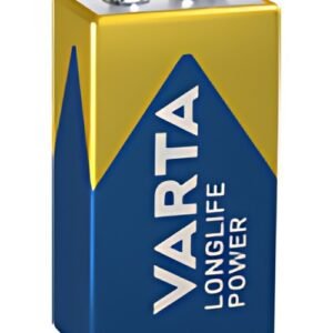 VARTA Pile alcaline Longlife Power, E-Bloc (9V/6LR61)