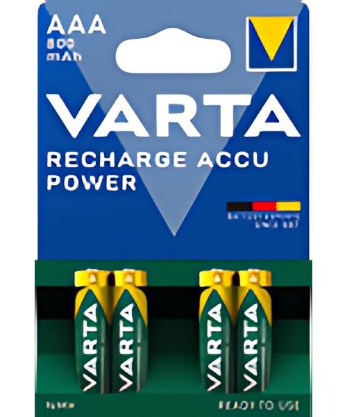 VARTA Pile NiMH "Rechargeable Accu", Micro (AAA), 800 mAh