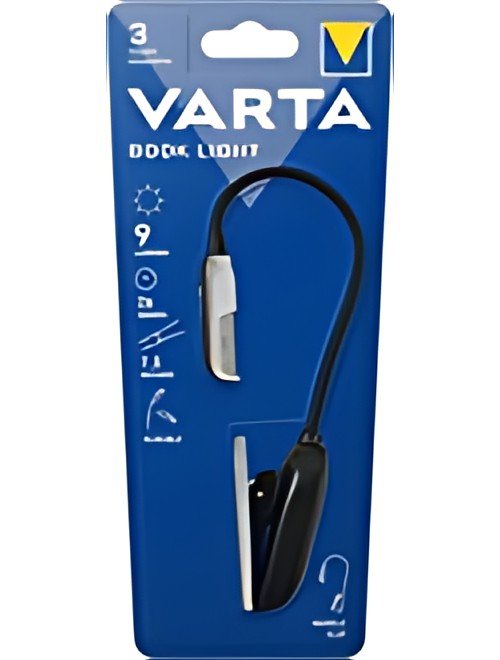 VARTA Lampe de lecture "LED Book Light", 2 x pile-bouton