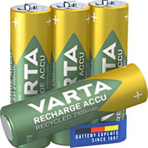 VARTA Pile NiMH "RECHARGE ACCU Recycled", Micro AA, 2100 mAh