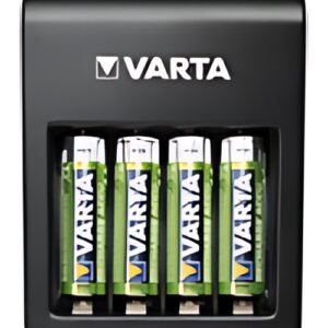 VARTA Chargeur LCD Plug Charger+, avec 4 piles AA