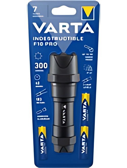 VARTA Lampe de poche "Indestructible F10 Pro", avec 3 AAA