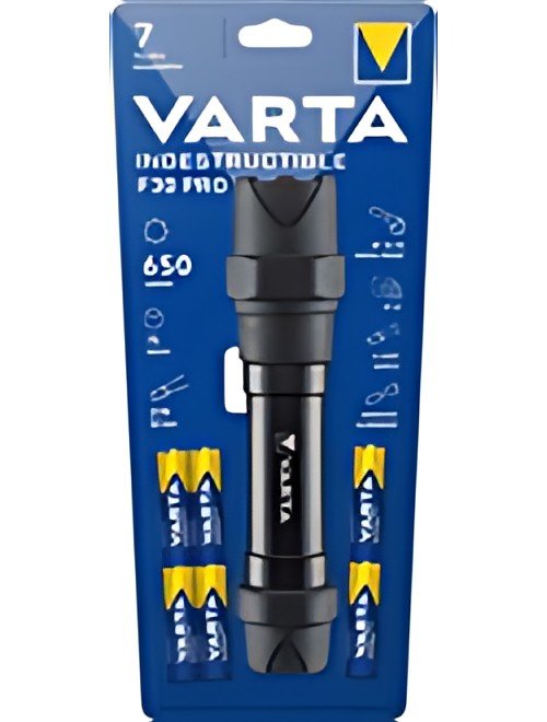 VARTA Lampe de poche "Indestructible F30 Pro", avec 6x AA