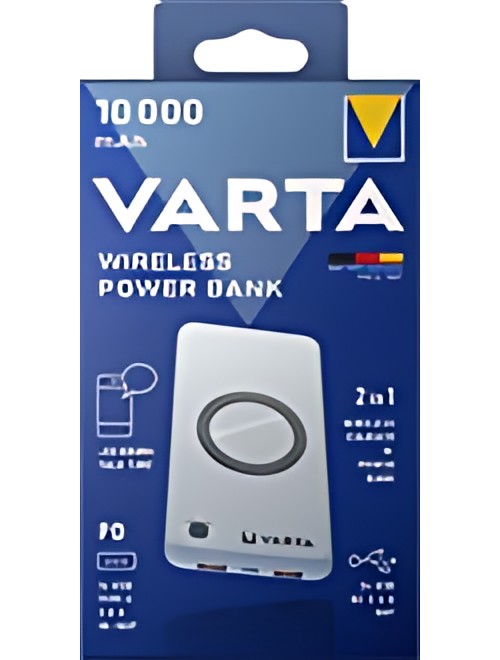 VARTA Powerbank "Wireless", 10.000 mAh, blanc