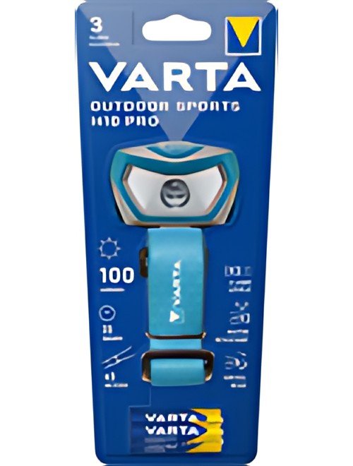 VARTA Lampe frontale LED "Outdoor Sports H10 Pro", bleu/gris