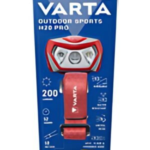 VARTA Lampe frontale LED "Outdoor Sports H20 Pro",rouge/gris