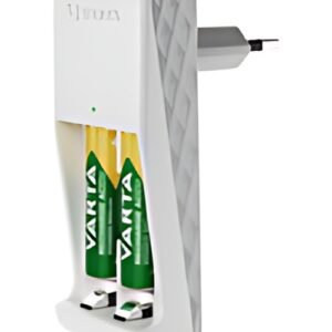 VARTA Chargeur Mini Charger, équipé de AAA, blanc
