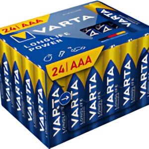 VARTA Pile alcaline Longlife Power, Micro (AAA), 24 pièces