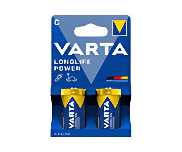 VARTA Pile alcaline Longlife Power, Baby (C), 2 pièces