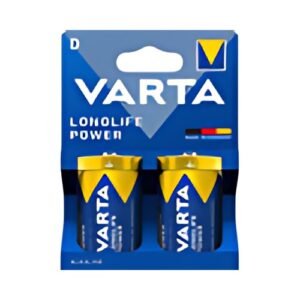 VARTA Pile alcaline Longlife Power, Mono (D), par 2