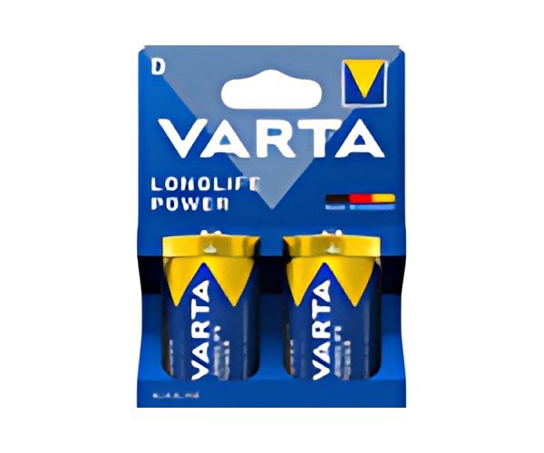 VARTA Pile alcaline Longlife Power, Mono (D), par 2