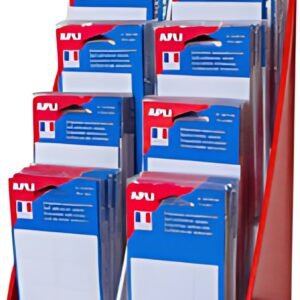 APLI Etiquettes blanches assorties, en présentoir de 160