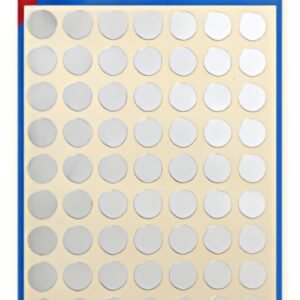 APLI Pastille de signalisation, diamètre: 8 mm, argent