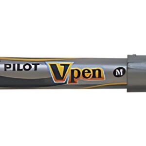 PILOT Stylo plume V-Pen Silver, noir