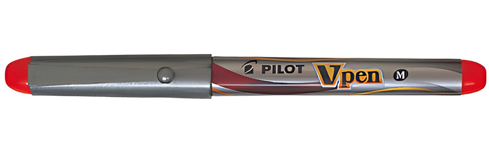 PILOT Stylo plume V-Pen Silver, rouge