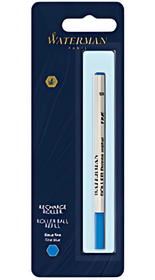 WATERMAN Recharge pour stylo roller, tracé: F, bleu