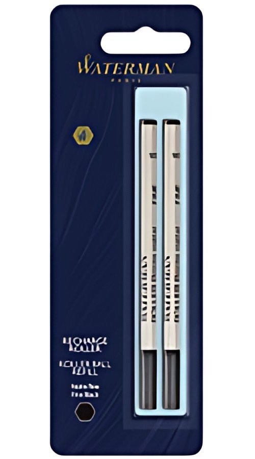 WATERMAN Recharge pour stylo roller, tracé: F, noir