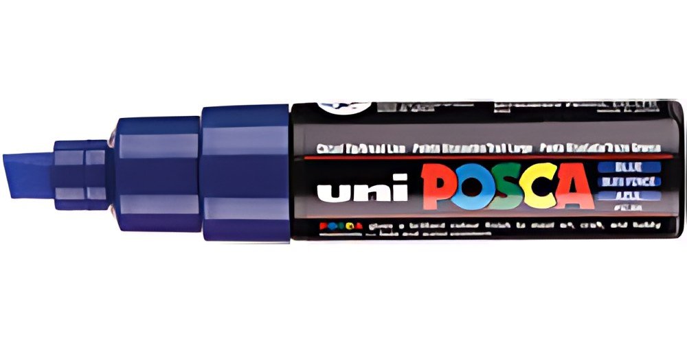 POSCA Marqueur à pigment PC-8K, bleu foncé