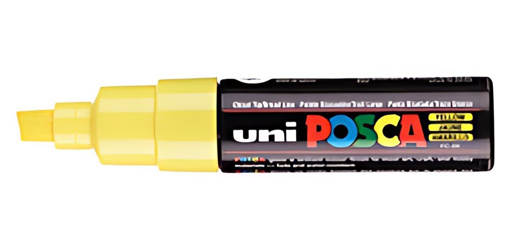 POSCA Marqueur à pigment PC-8K, jaune
