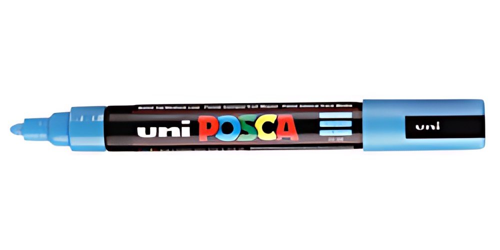 POSCA Marqueur à pigment PC-5M, bleu clair