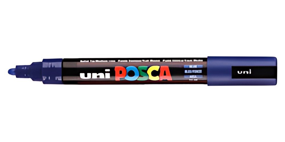 POSCA Marqueur à pigment PC-5M, bleu foncé