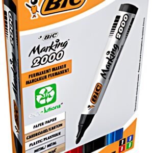 BIC Marqueur permanent 2000 Ecolutions, pointe ogive, étui