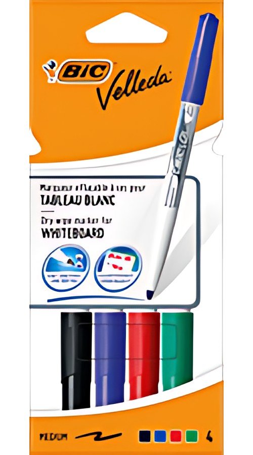 BIC Marqueur pour tableau blanc Velleda 1741, pointe ogive