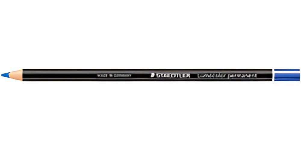 STAEDTLER Marqueur permanent Lumocolor glasochrom, bleu