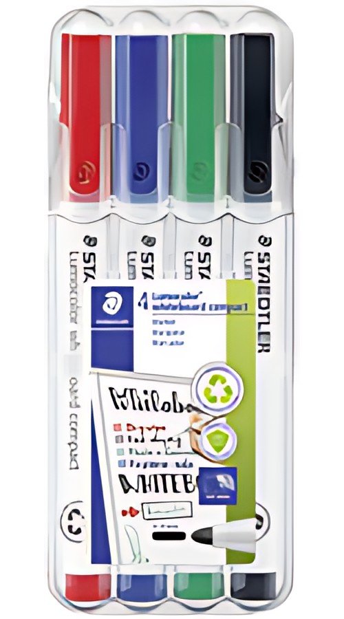 STAEDTLER Marqueur pour tableau blanc Lumocolor, set de 4