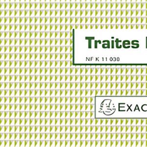 EXACOMPTA Carnet à souche "Traites normalisées"