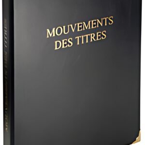 EXACOMPTA Reliure "Mouvements des titres",classeur 4 anneaux